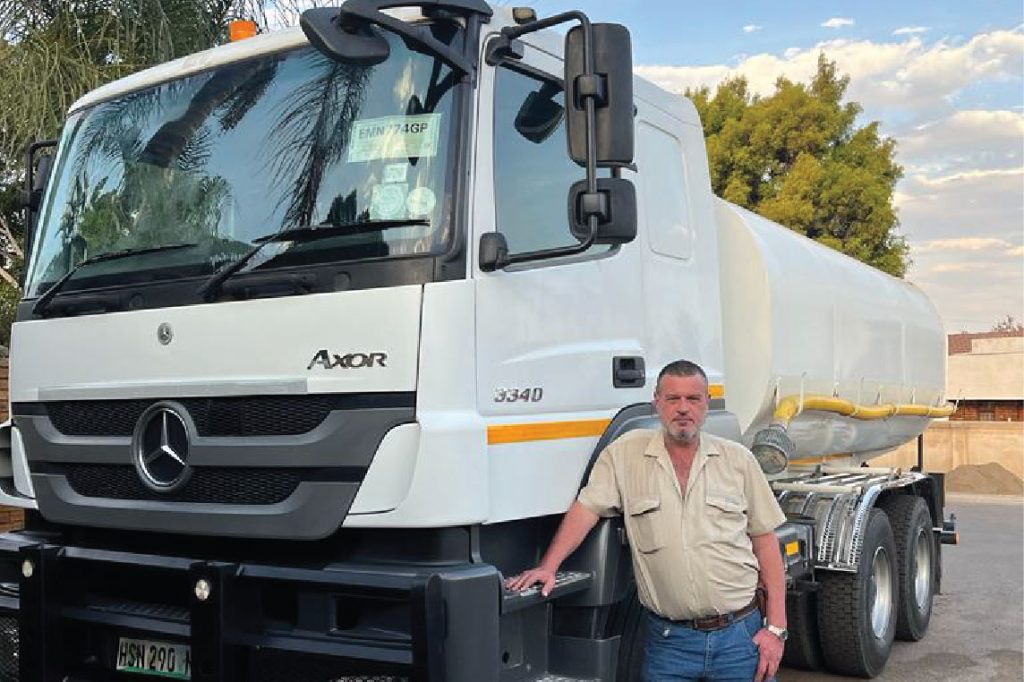 water truck for hire rustenburg